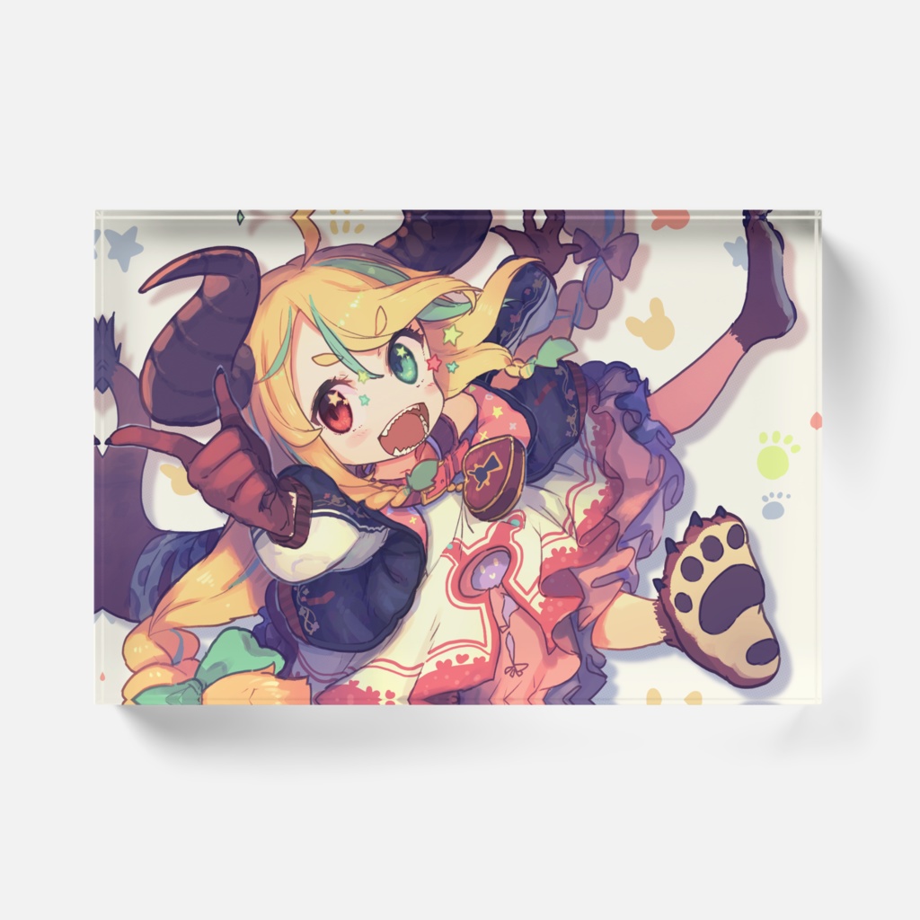 夜鳥ワト1周年記念アクリルブロック