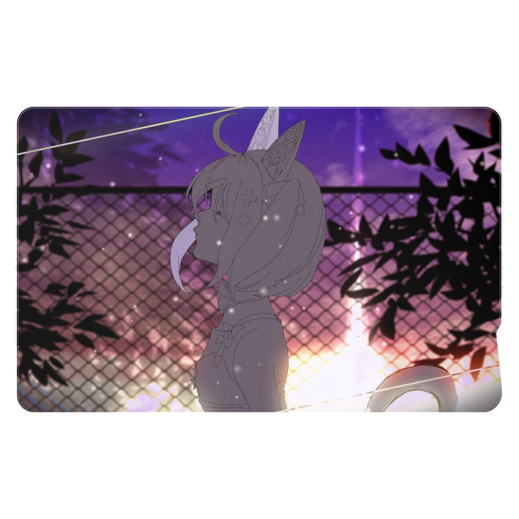 誰彼フウ1周年記念ICカードステッカー