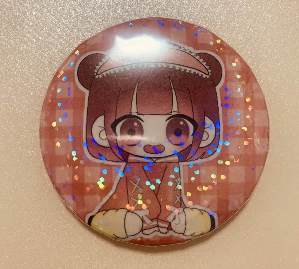 ショップ開設記念イラスト缶バッジ【キラキラ】