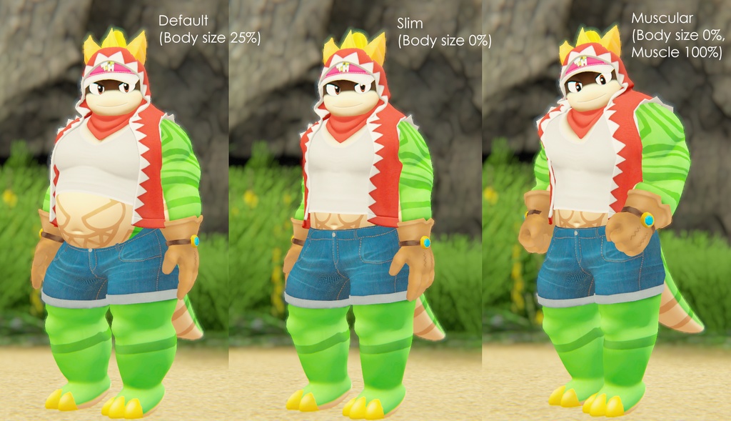 Munch VRchat avatar オリジナル3Dモデル「マンチ」