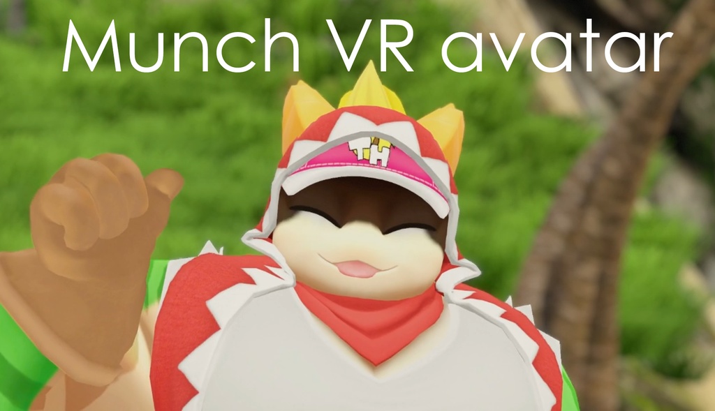 Munch VRchat avatar オリジナル3Dモデル「マンチ」