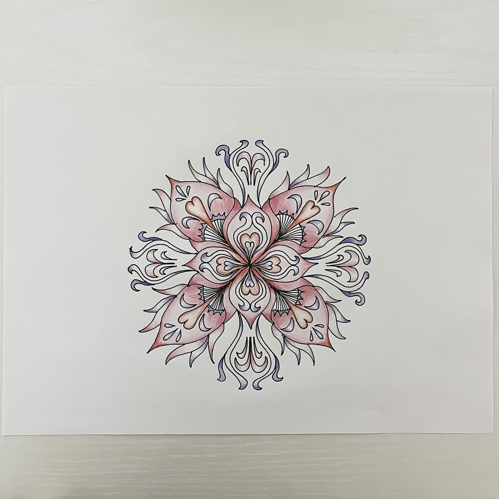 【大人の塗り絵】曼荼羅アート線画素材 vol.1(PDF付き)