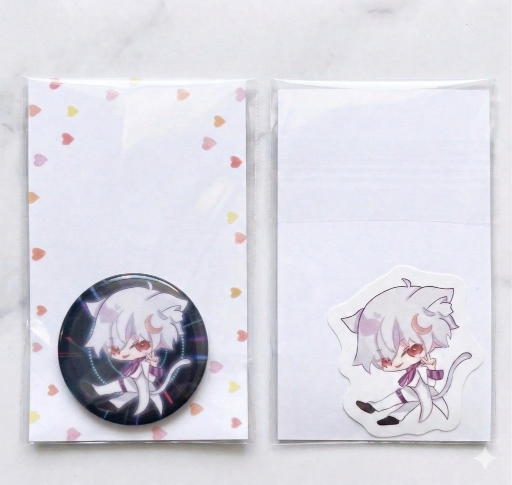 【Misty Land 2】限定 缶バッジ＆ステッカーセット (常夜灯)