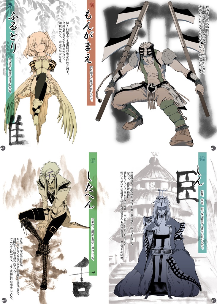 部首擬人化再録集「:radical++」