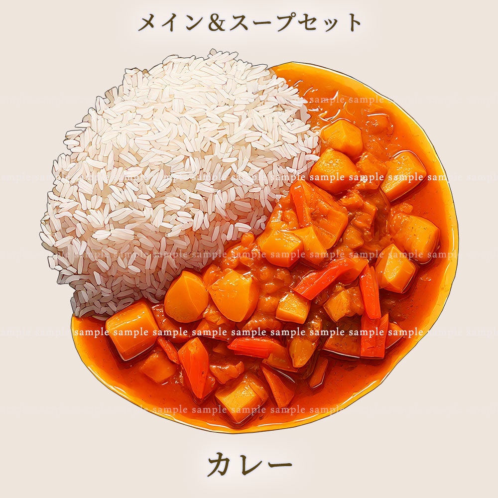 【透過PNG素材】テーブルウェア メイン&スープセット 14点