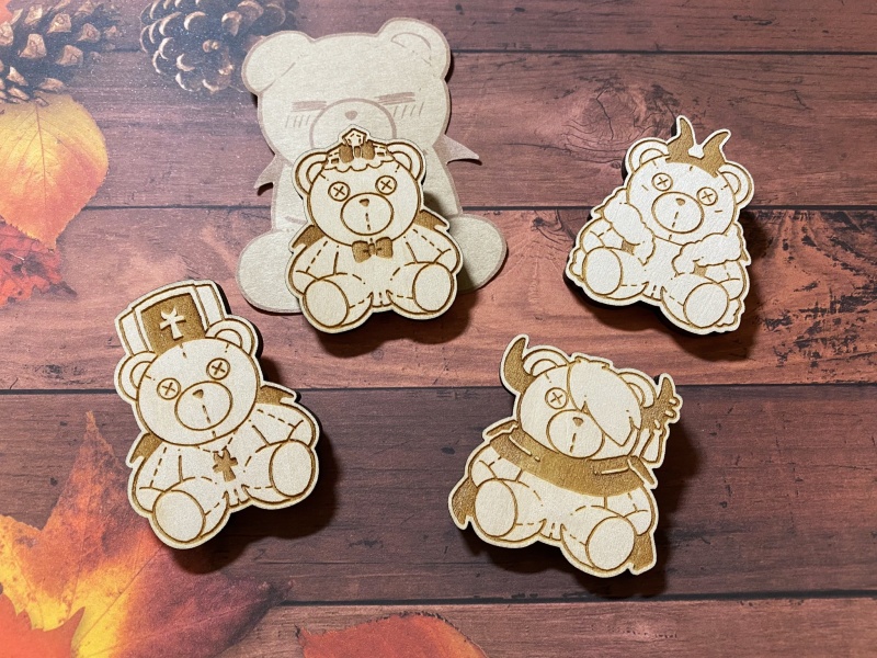 ⚠️べあ🧸ブローチ&キーホルダー