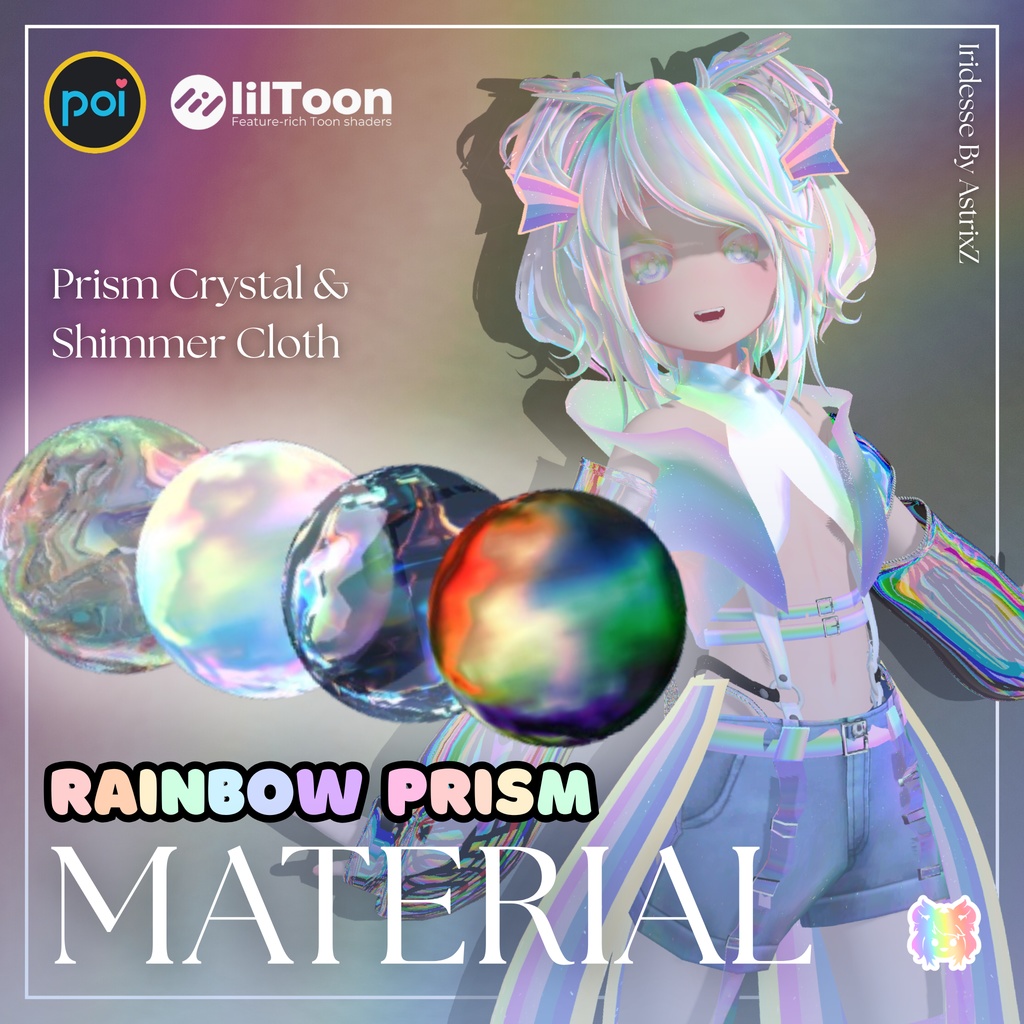 【無料/Free】 AstrixZ's Iridescent Crystal Prism Material