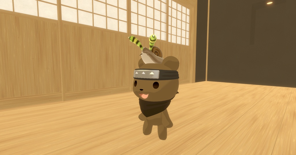 【Cluster対応】ロイコちゃん|寄生カタツムリの頭乗せアクセサリー・UnityPackage