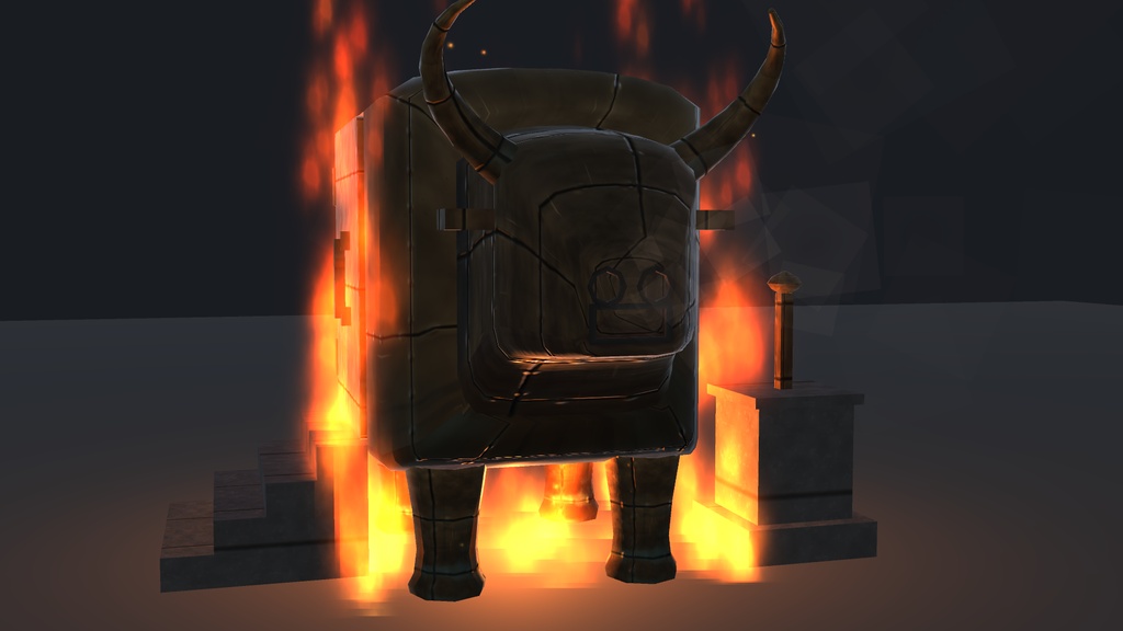 【Cluster ワールド用】ファラリスの雄牛 / Brazen Bull ― 中に入れる青銅の雄牛