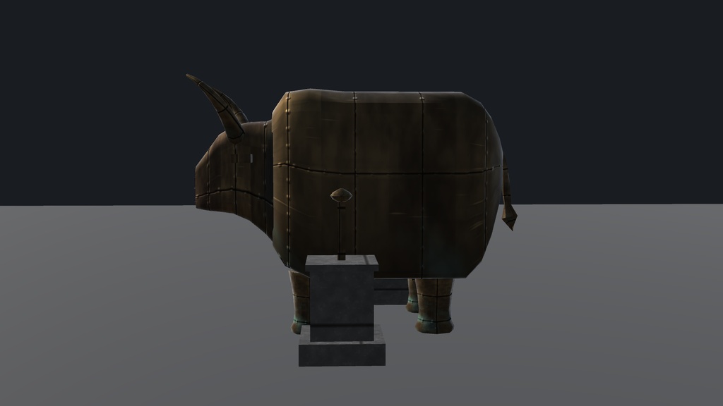 【Cluster ワールド用】ファラリスの雄牛 / Brazen Bull ― 中に入れる青銅の雄牛