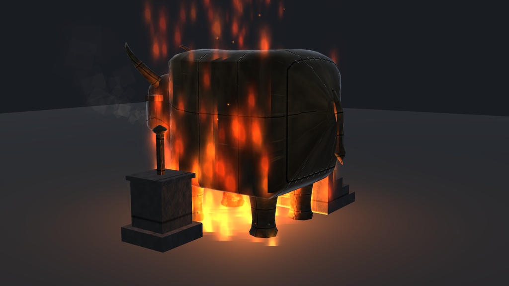 【Cluster ワールド用】ファラリスの雄牛 / Brazen Bull ― 中に入れる青銅の雄牛