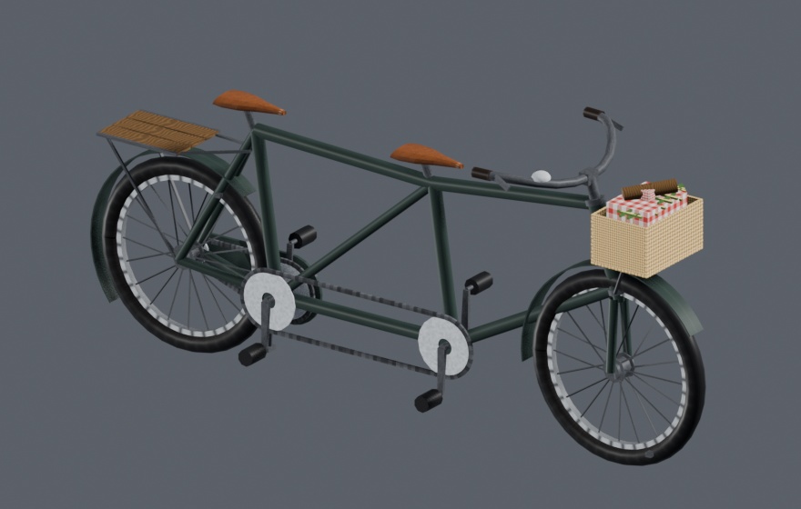 【Unity・cluster対応】タンデム自転車 / Tandem Bicycle