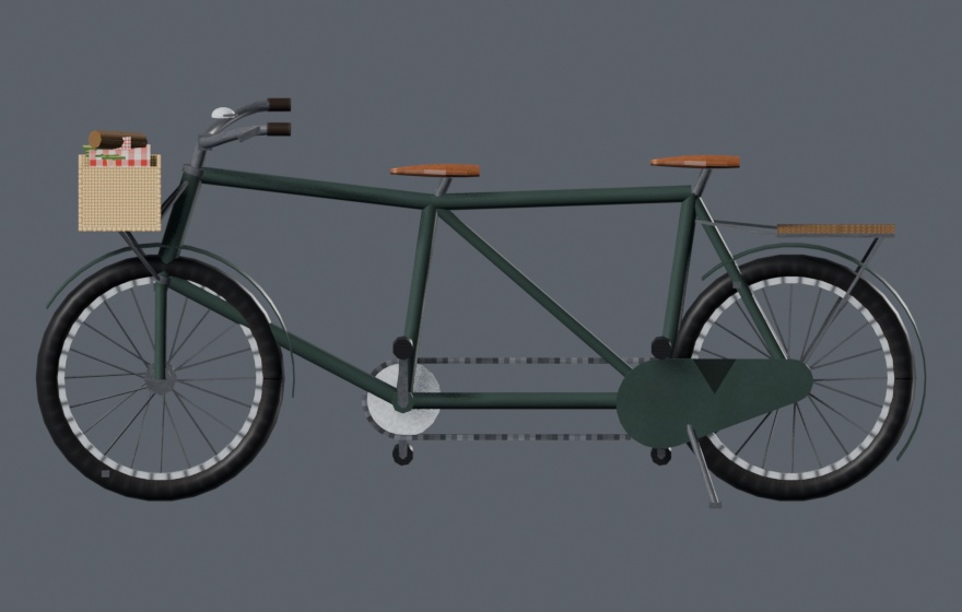 【Unity・cluster対応】タンデム自転車 / Tandem Bicycle