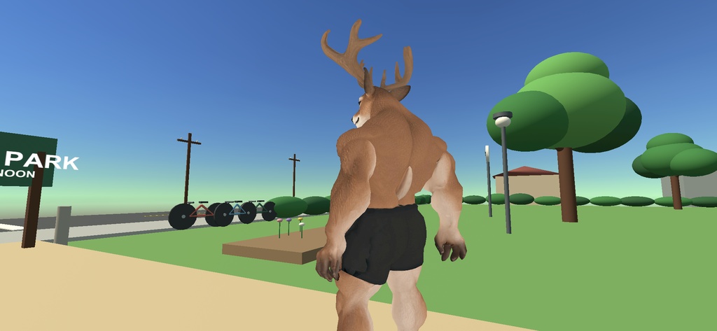 マッスル鹿 / MUSCLE DEER【VRM / cluster対応】