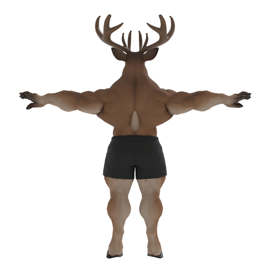 マッスル鹿 / MUSCLE DEER【VRM / cluster対応】