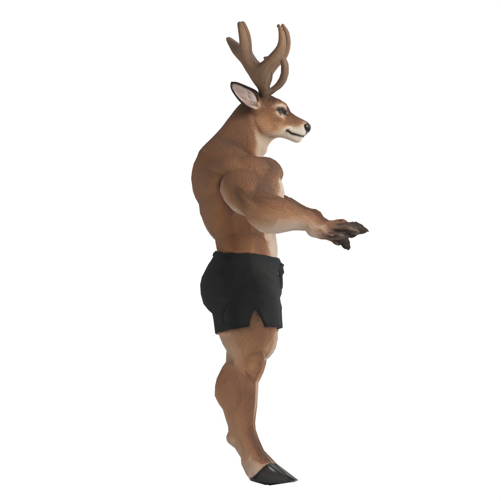 マッスル鹿 / MUSCLE DEER【VRM / cluster対応】