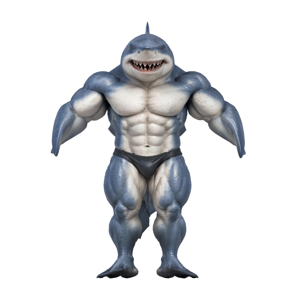 マッスルシャーク / MUSCLE SHARK【VRM / cluster対応】
