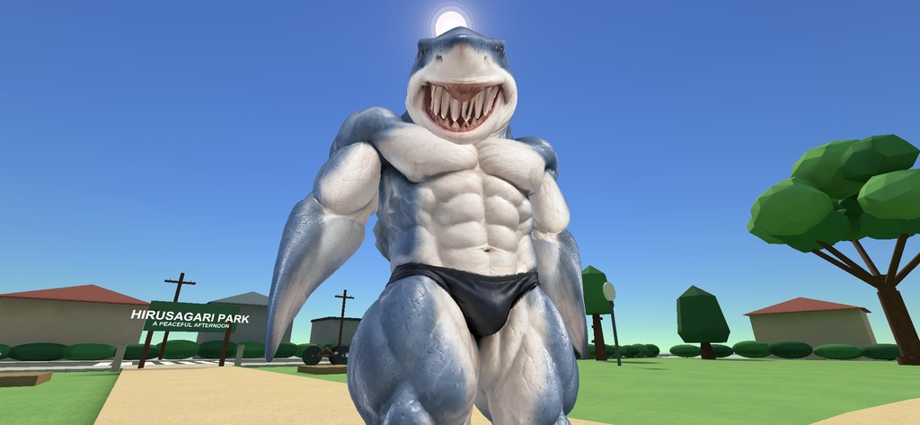 マッスルシャーク / MUSCLE SHARK【VRM / cluster対応】