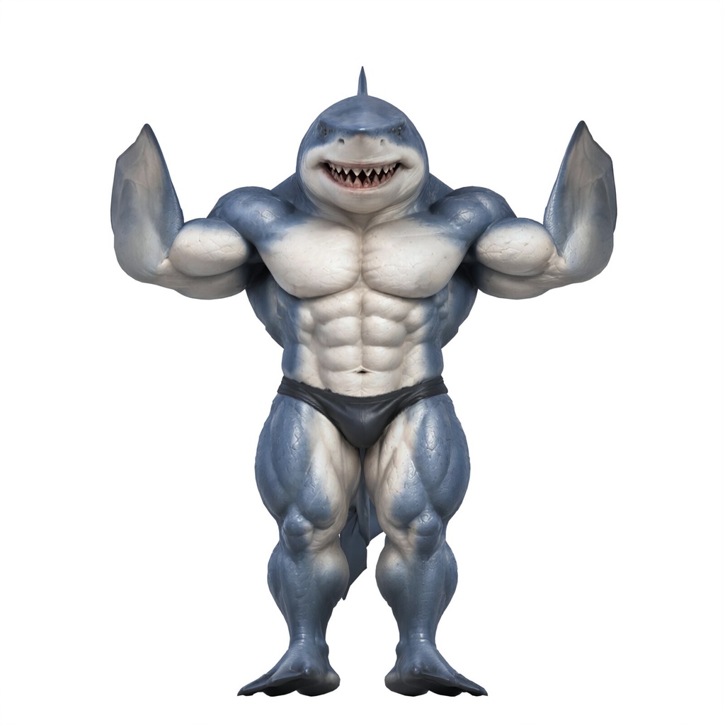 マッスルシャーク / MUSCLE SHARK【VRM / cluster対応】
