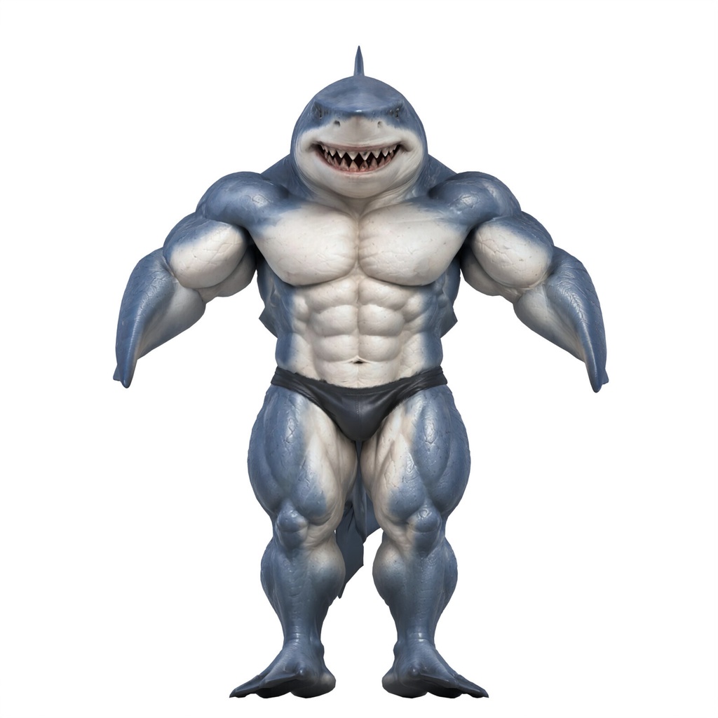 マッスルシャーク / MUSCLE SHARK【VRM / cluster対応】