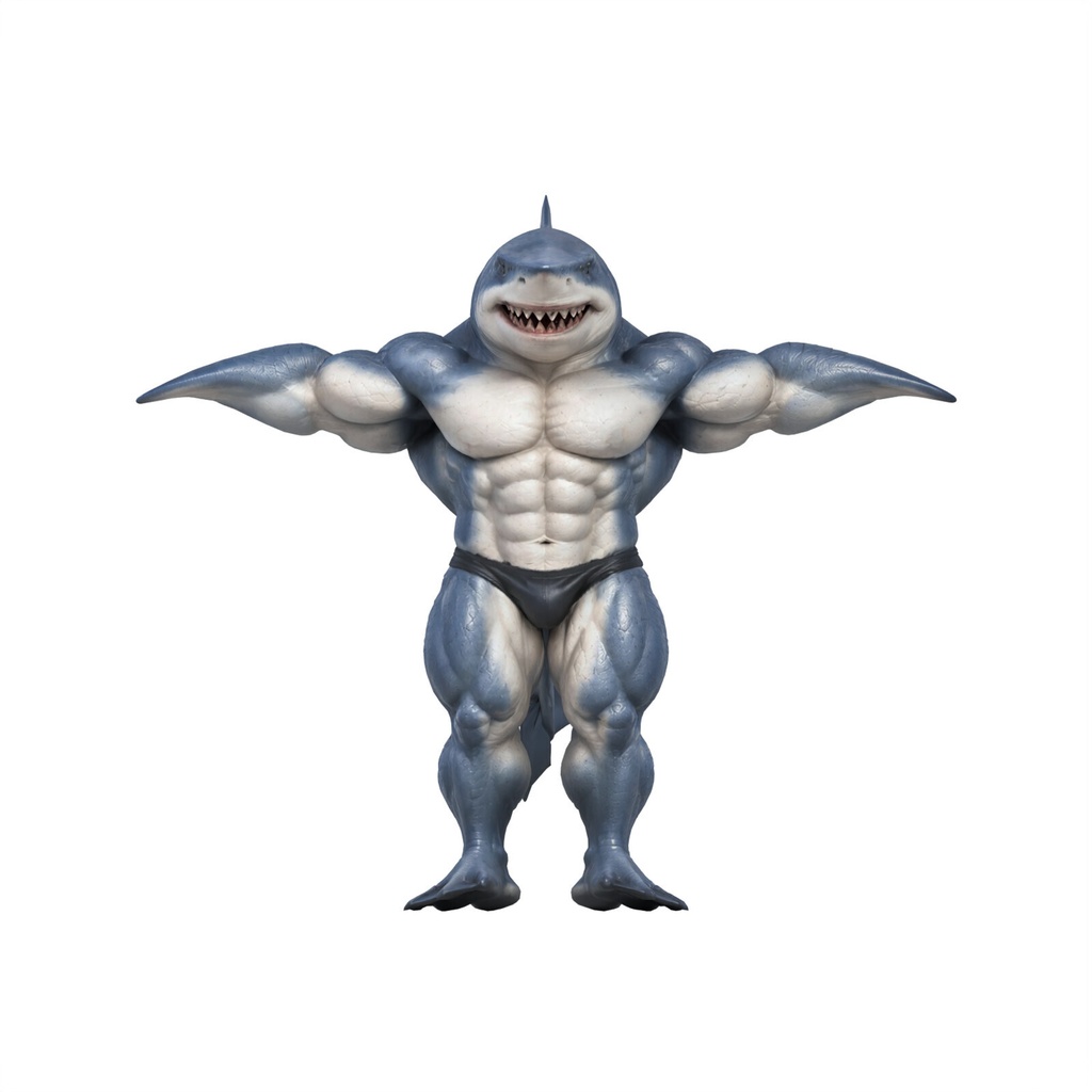 マッスルシャーク / MUSCLE SHARK【VRM / cluster対応】