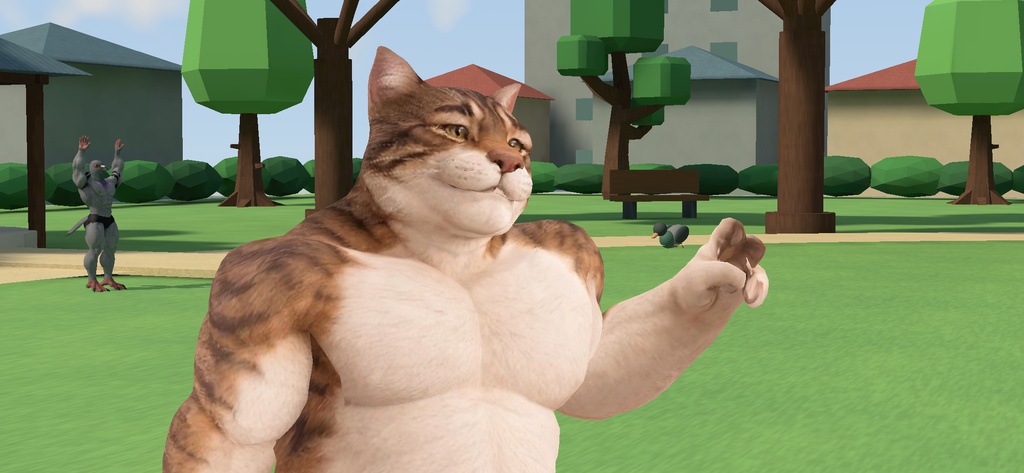 ふんどし親父ねこ / FUNDOSHI OYAJI NEKO【VRM / cluster対応】