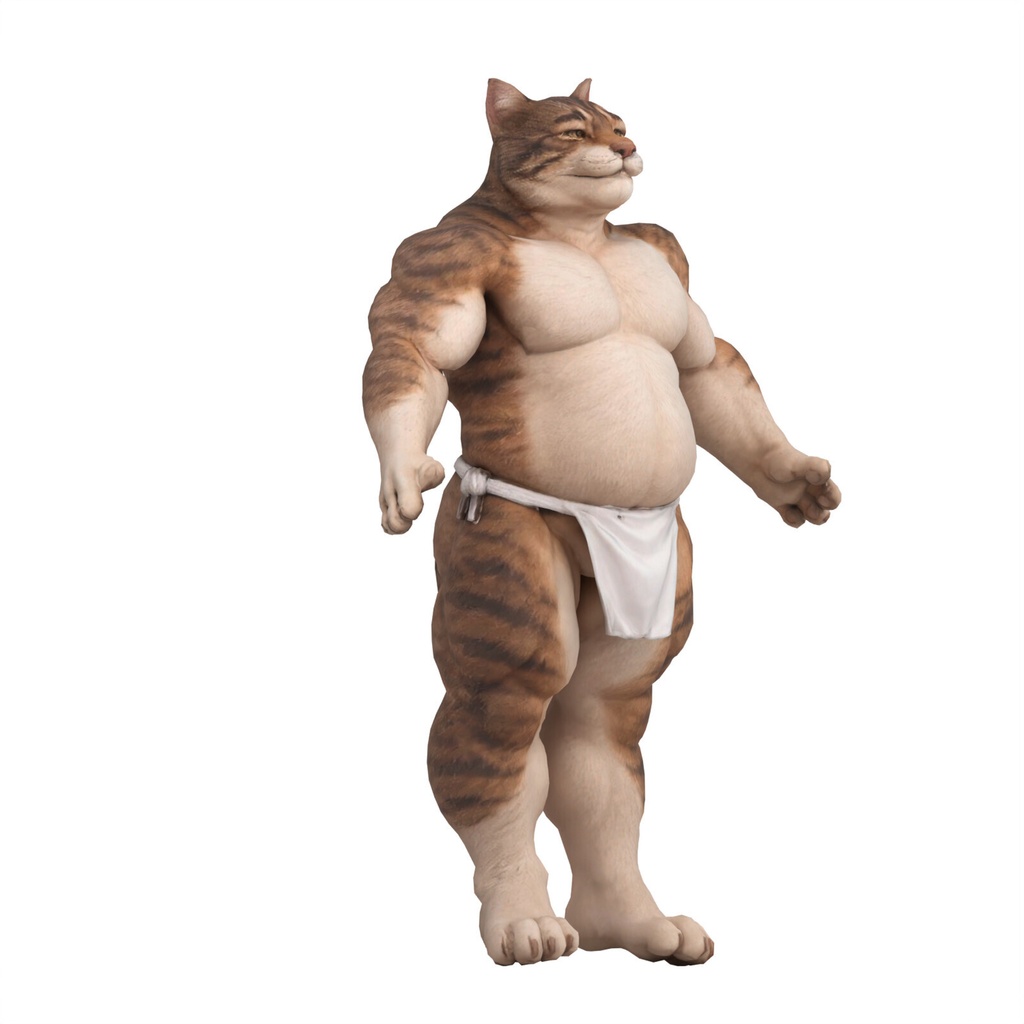 ふんどし親父ねこ / FUNDOSHI OYAJI NEKO【VRM / cluster対応】