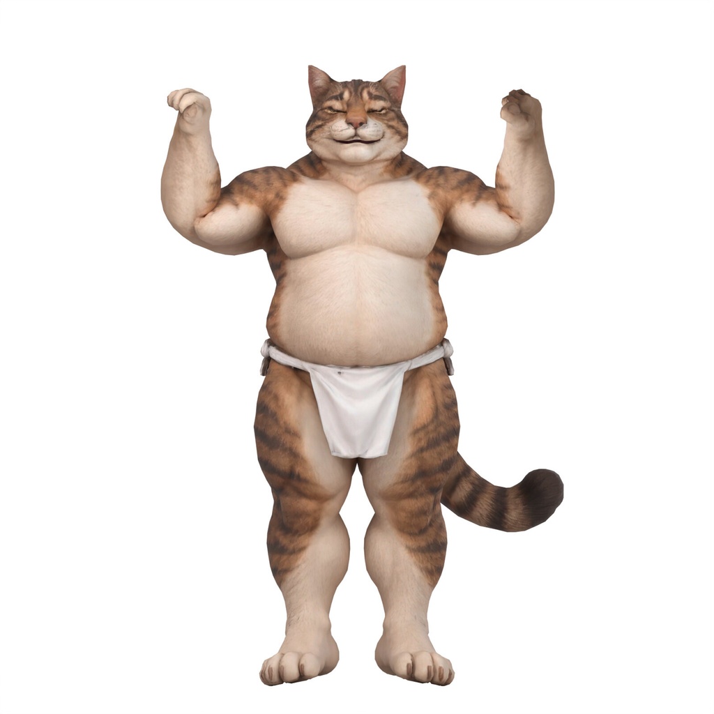 ふんどし親父ねこ / FUNDOSHI OYAJI NEKO【VRM / cluster対応】