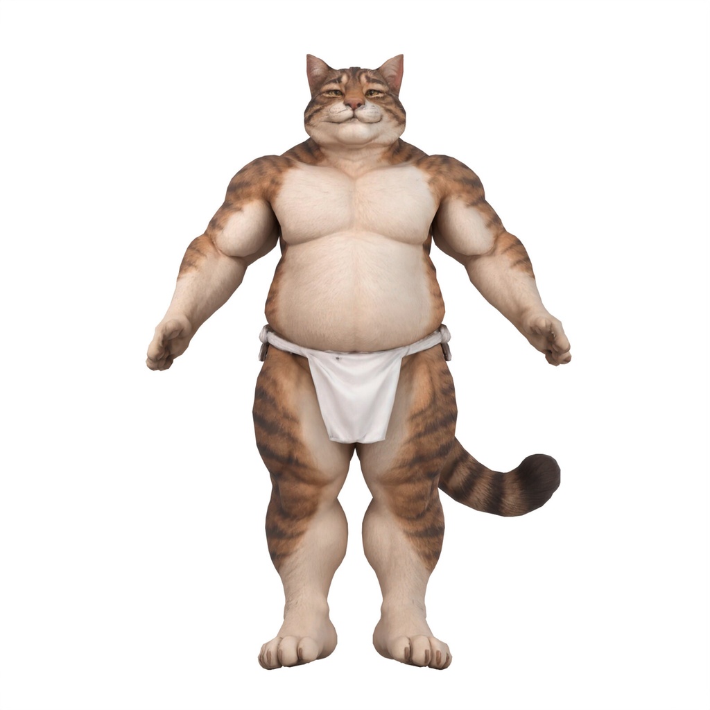 ふんどし親父ねこ / FUNDOSHI OYAJI NEKO【VRM / cluster対応】