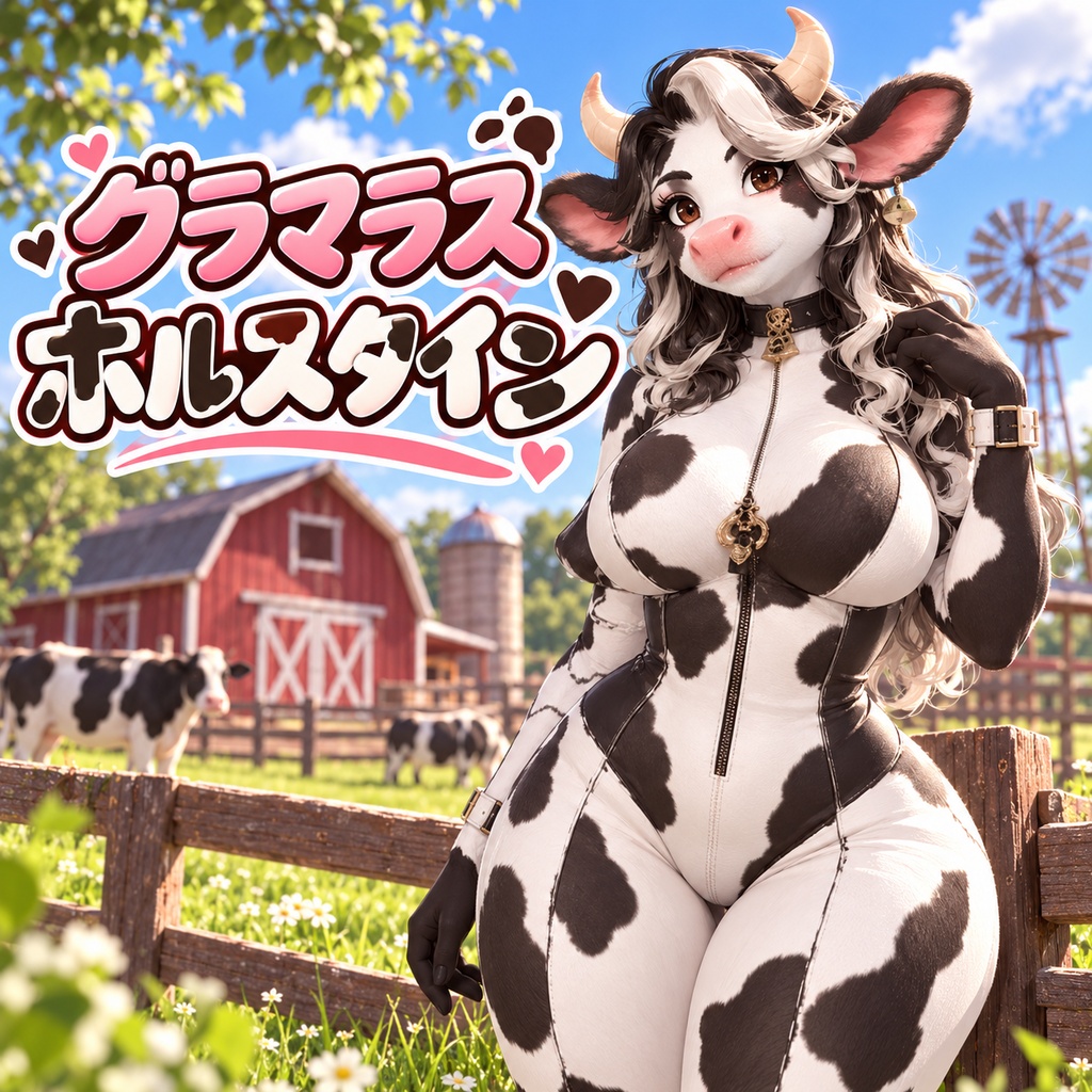 グラマラス ホルスタイン / GLAMOROUS HOLSTEIN 【VRM / cluster対応】