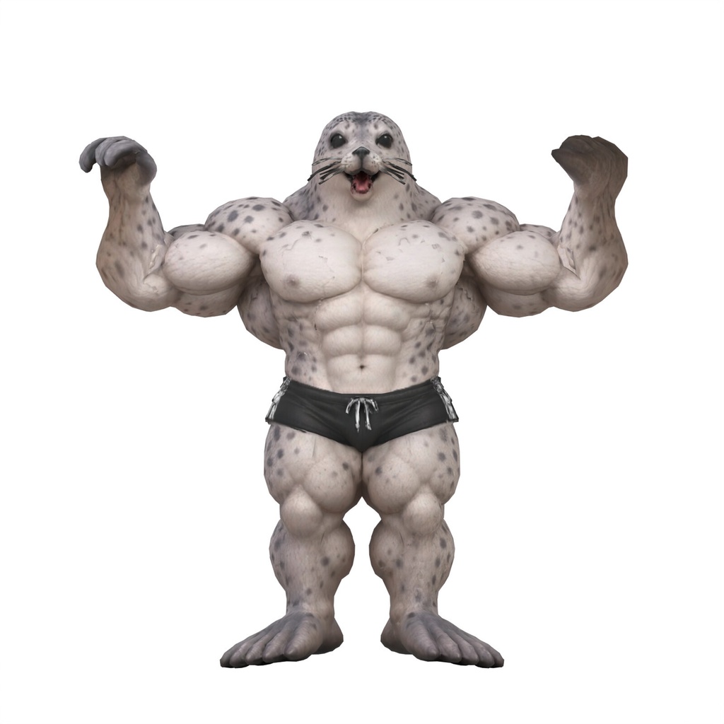 マッスルアザラシ / MUSCLE SEAL【VRM / cluster対応】