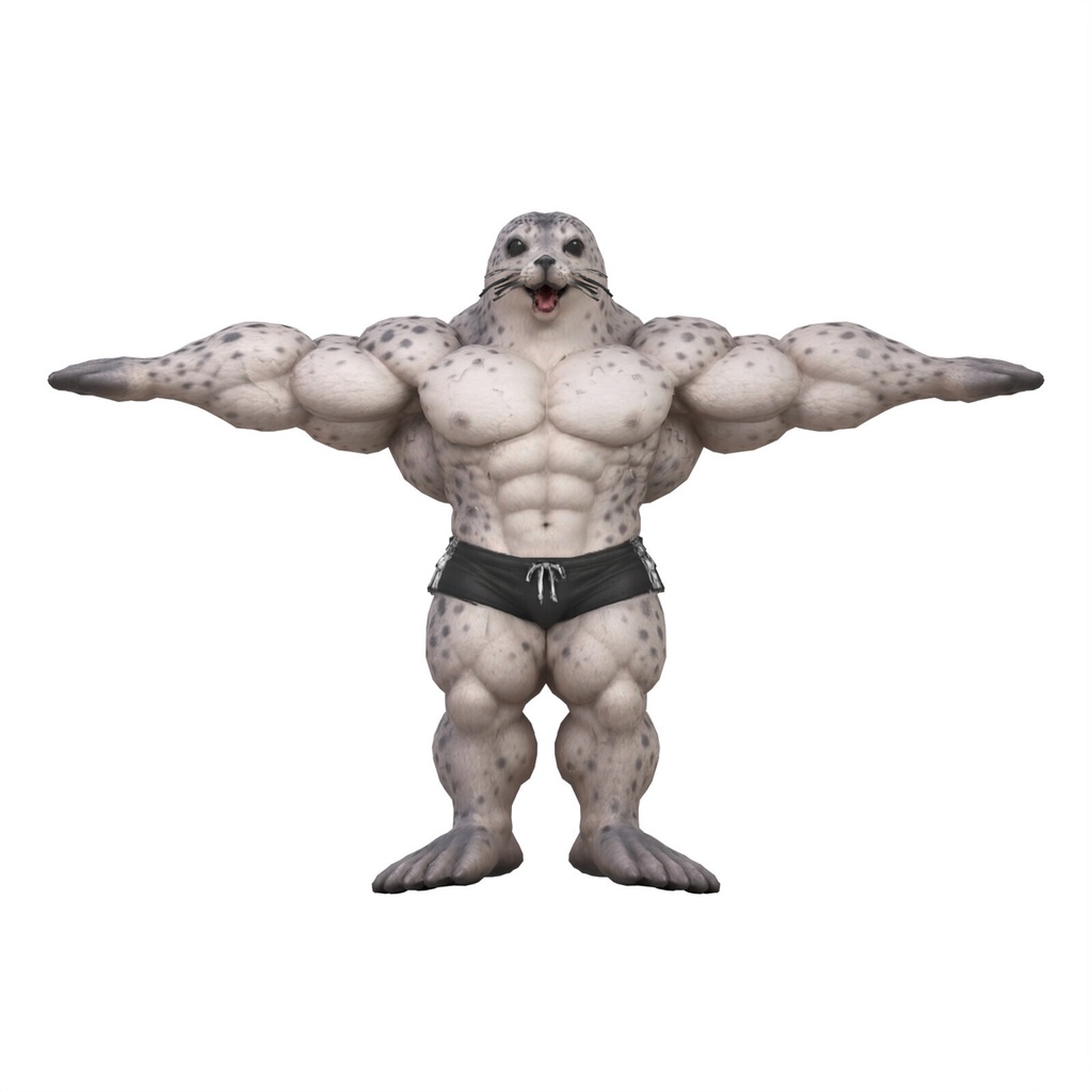 マッスルアザラシ / MUSCLE SEAL【VRM / cluster対応】