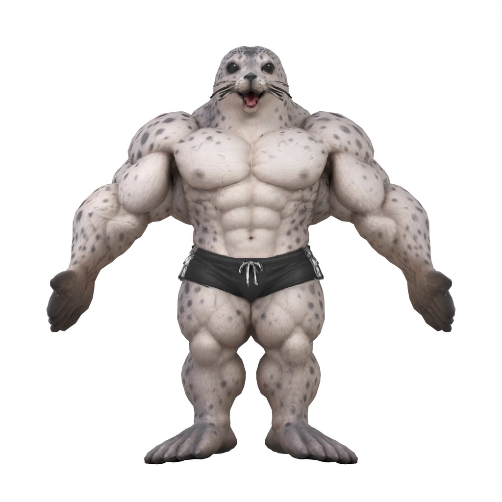 マッスルアザラシ / MUSCLE SEAL【VRM / cluster対応】