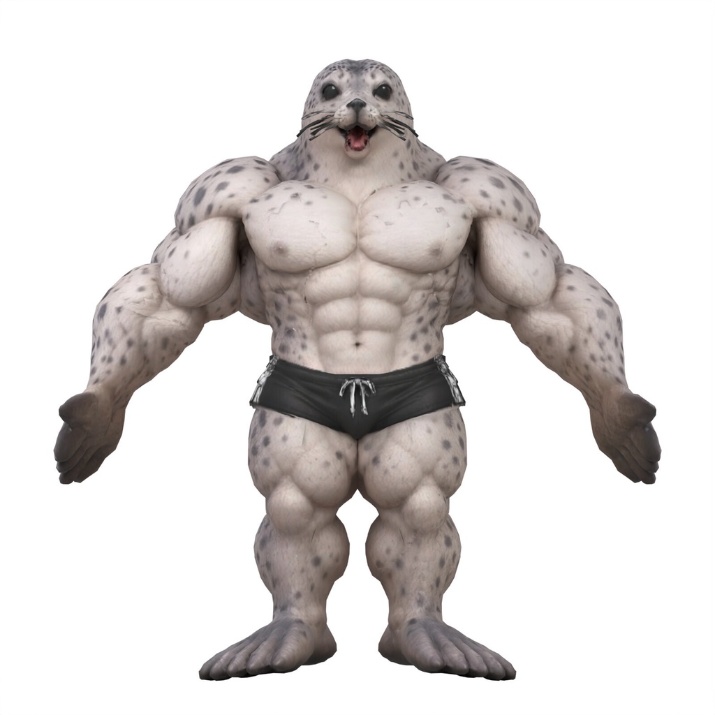 マッスルアザラシ / MUSCLE SEAL【VRM / cluster対応】