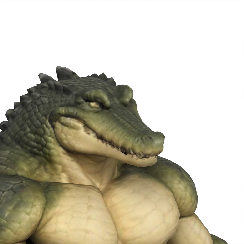 マッスルアリゲーター / MUSCLE ALLIGATOR【VRM / cluster対応】