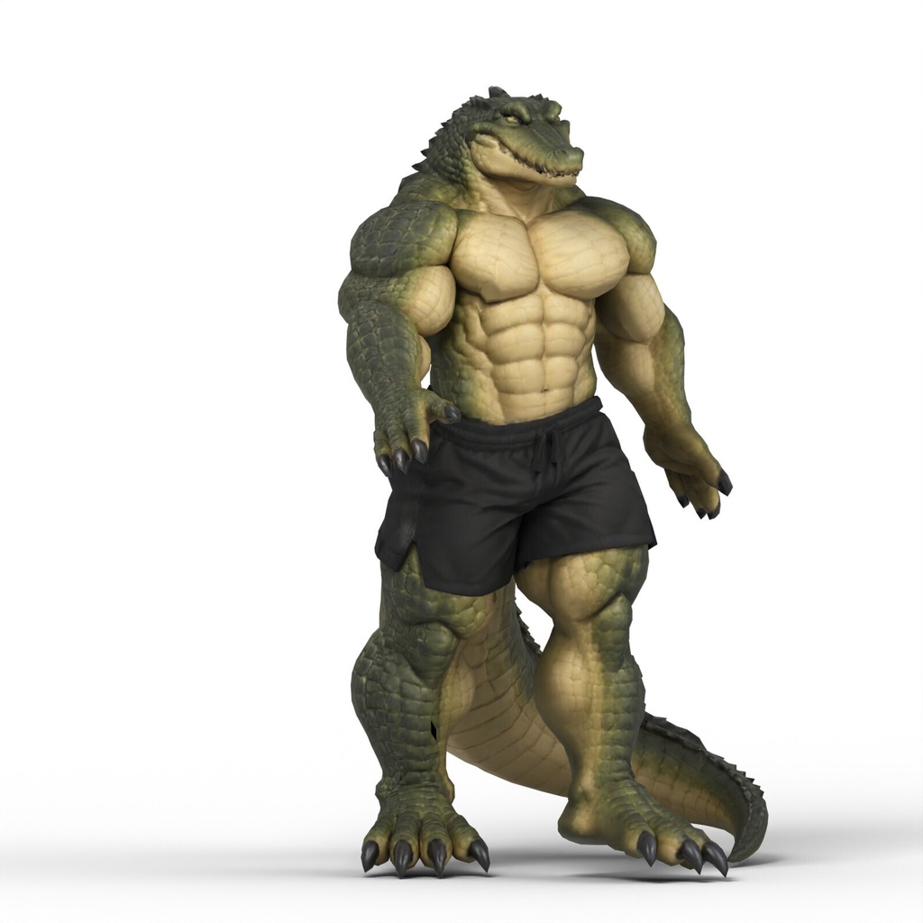 マッスルアリゲーター / MUSCLE ALLIGATOR【VRM / cluster対応】