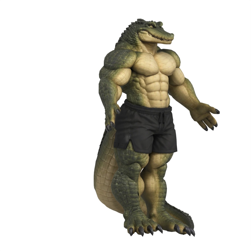 マッスルアリゲーター / MUSCLE ALLIGATOR【VRM / cluster対応】