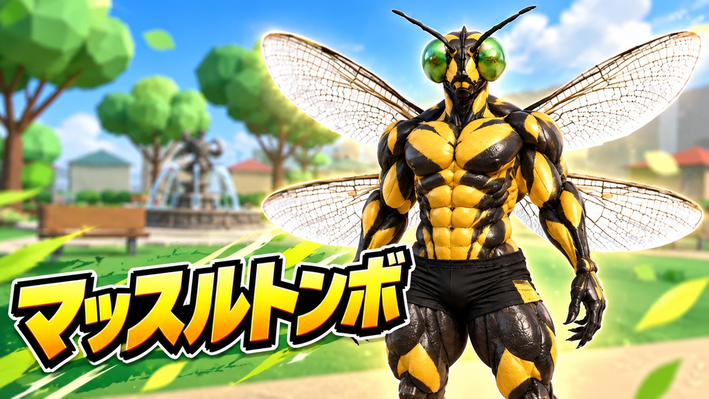 マッスルトンボ / MUSCLE DRAGONFLY【VRM / cluster対応】