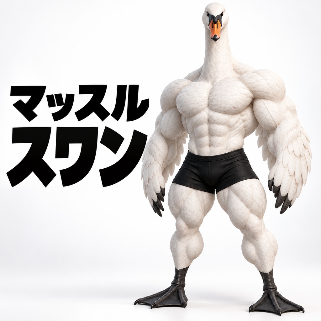 マッスルスワン / MUSCLE SWAN【VRM / cluster対応】