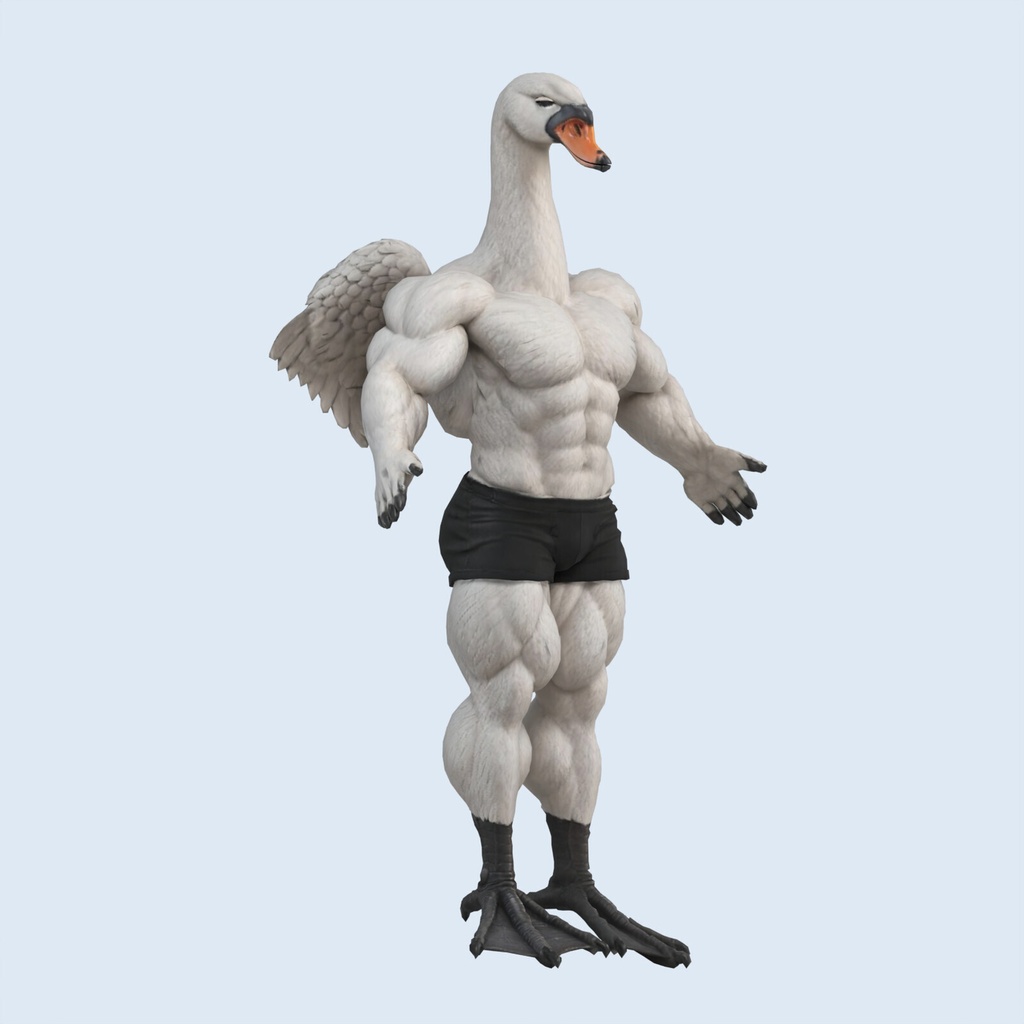 マッスルスワン / MUSCLE SWAN【VRM / cluster対応】