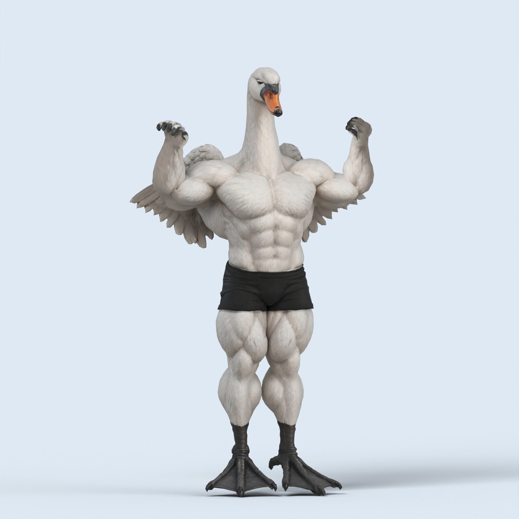 マッスルスワン / MUSCLE SWAN【VRM / cluster対応】