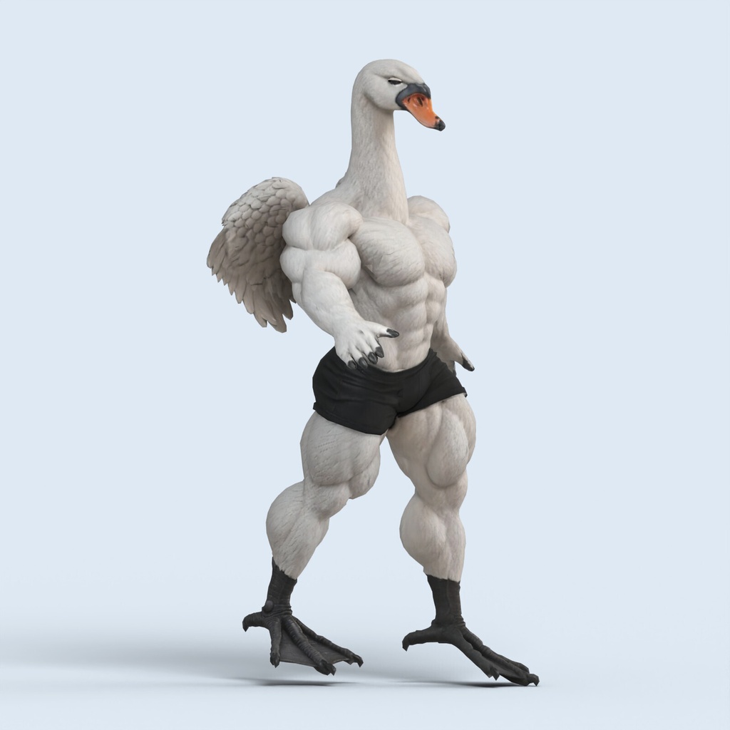 マッスルスワン / MUSCLE SWAN【VRM / cluster対応】