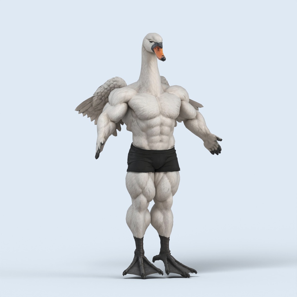 マッスルスワン / MUSCLE SWAN【VRM / cluster対応】