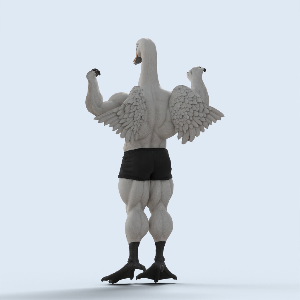 マッスルスワン / MUSCLE SWAN【VRM / cluster対応】