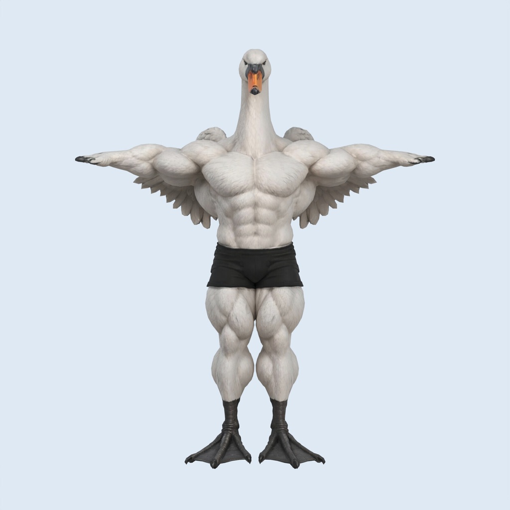 マッスルスワン / MUSCLE SWAN【VRM / cluster対応】