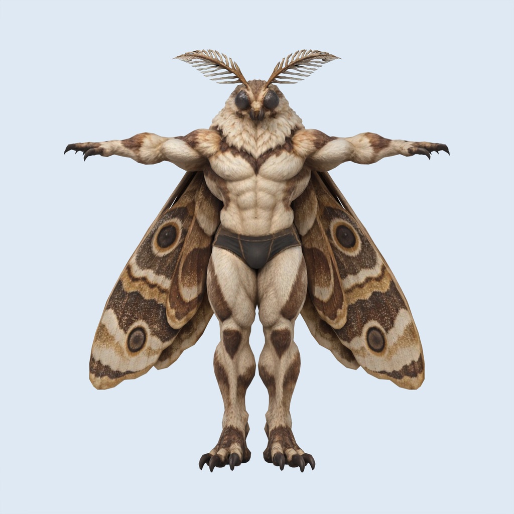 マッスル蛾 / MUSCLE MOTH【VRM / cluster対応】