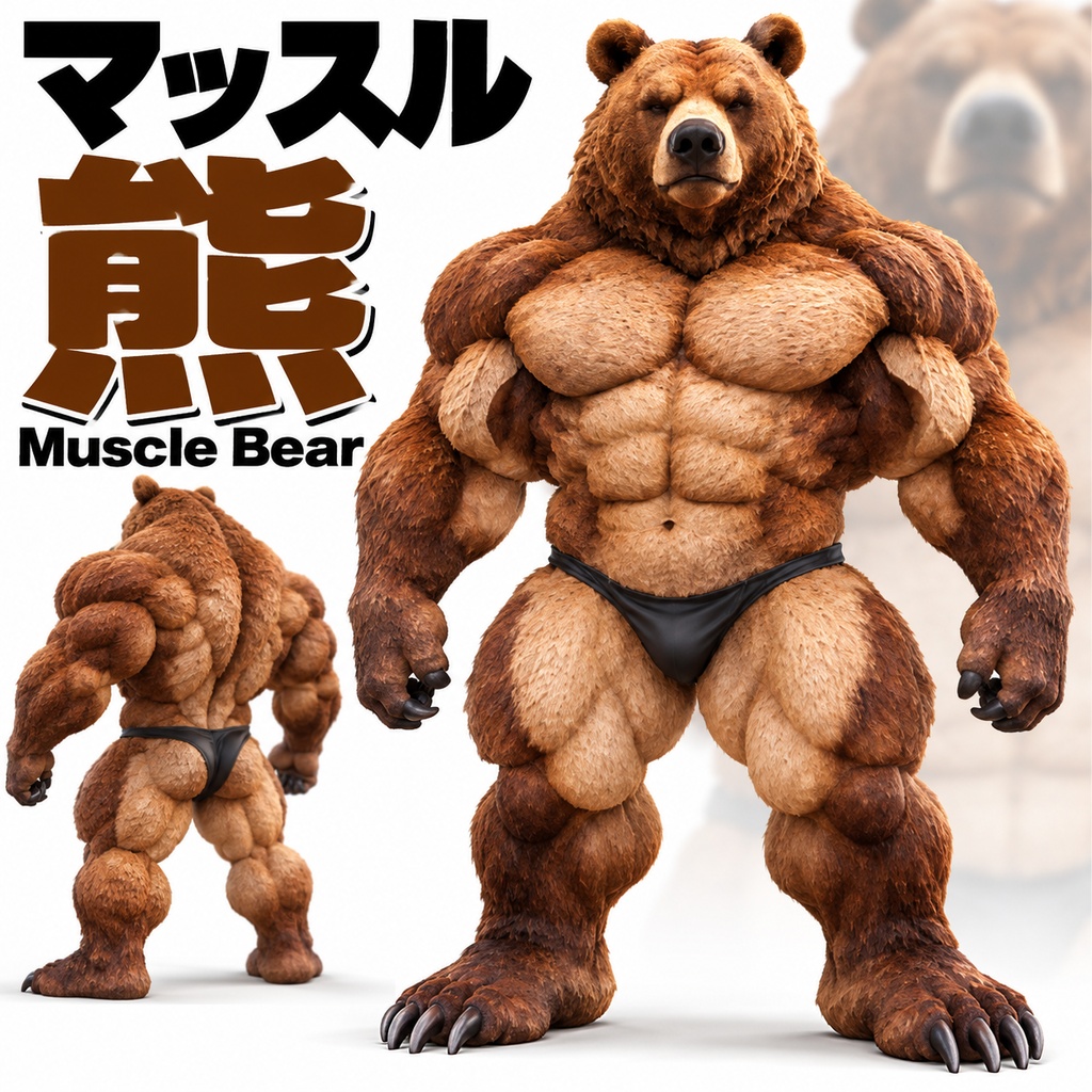 マッスルベア / MUSCLE BEAR【VRM / cluster対応】