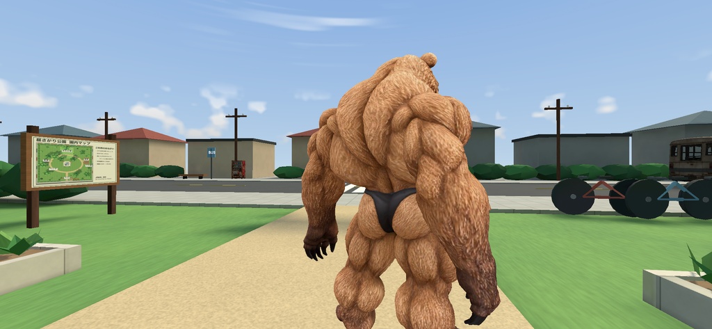 マッスルベア / MUSCLE BEAR【VRM / cluster対応】