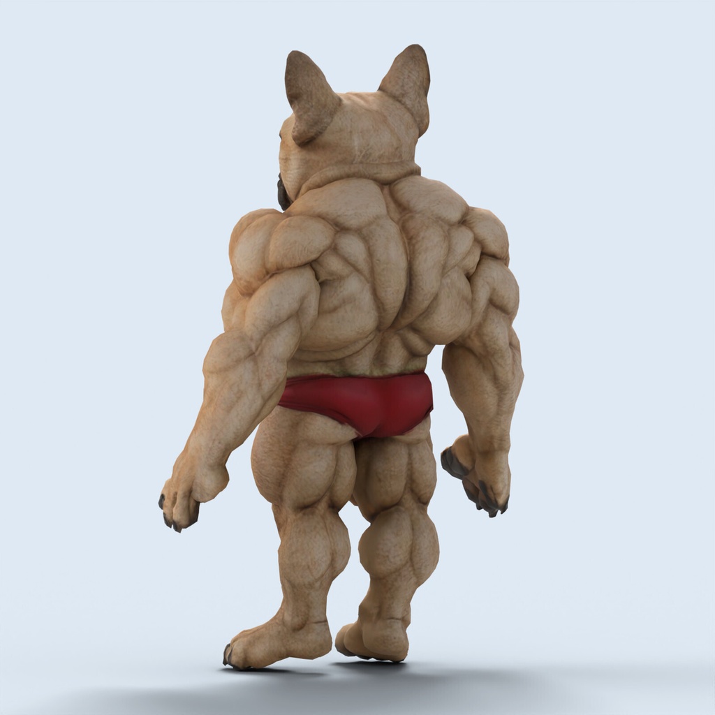 マッスルフレンチブルドッグ / MUSCLE FRENCH BULLDOG【VRM / cluster対応】