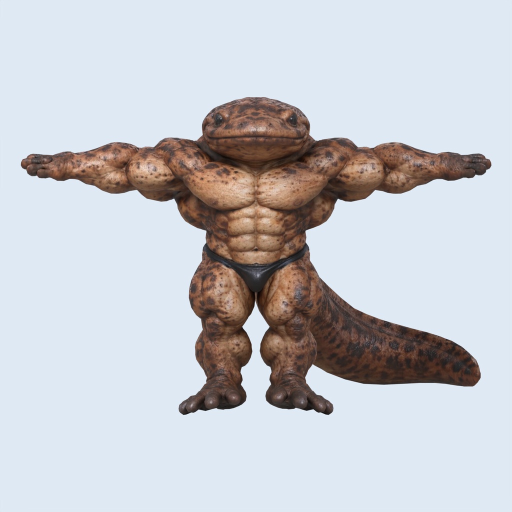 マッスルオオサンショウウオ / MUSCLE GIANT SALAMANDER【VRM / cluster対応】
